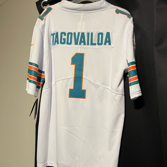 Miami Dolphins Tua Tagovailoa White Nike On Field Jersey Authentic M New - Picture 2 of 5